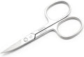 Nail Scissors Curved Micro Serrated Stainless Steel Eyebrow Scissors by ZIZZLON
