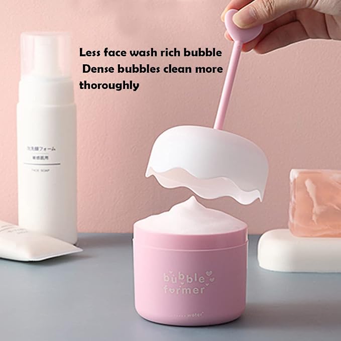 Face Wash Foam Maker, Facial Cleanser Foam Cup Froth Whip Bubble Maker Skin - Image 4