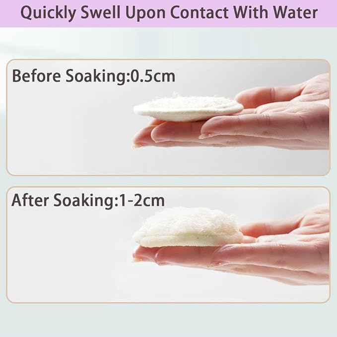 Natural Loofah Exfoliating Face Scrubber, Shower loofah Facial Scrubber - Image 4