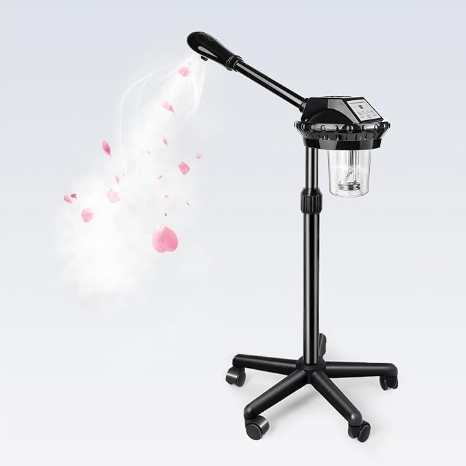Professional Face Steamer, Adjustable Height and Angle, Facial Steamer Clean by Chetunju