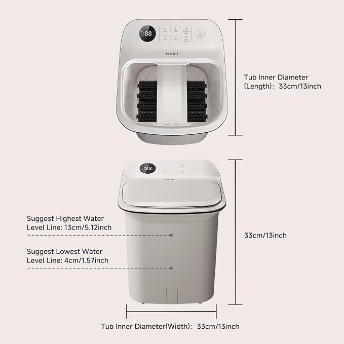 13-inch Foot Spa with Fully Automatic Electric Massage Dual-Action System - Image 6