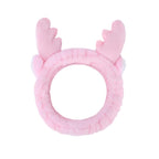 Jowmoy Cute Pink antlers Headband Frog Eye Elastic to Wash Face by Jowmoy