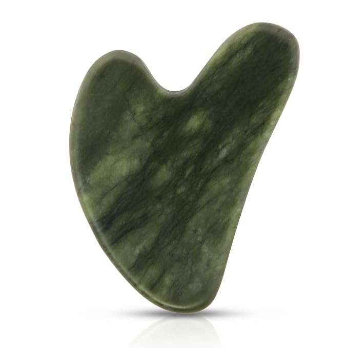 Gua Sha Facial Tools, Natural Jade Guasha Tool by FUIYOOCEN