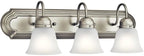 Kichler 24" 3-Light Vanity Bath Light in Brushed Nickel, Modern Bathroom Light - Image 6