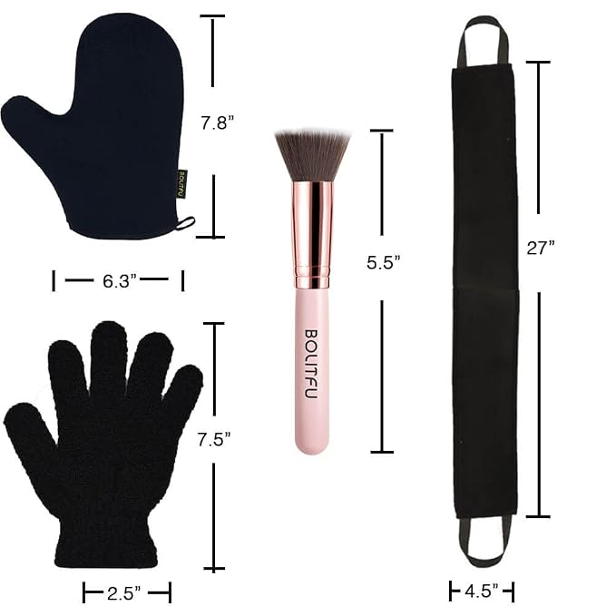 4 Pack Self Tanning Mitt Applicator Kit, - Image 5