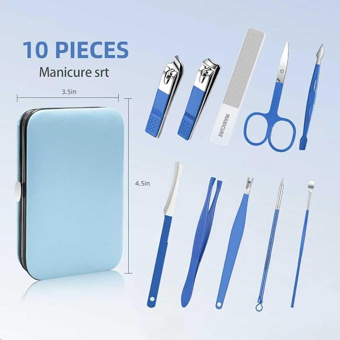 Manicure Set 10 pcs Professional Care Manicure kit - Image 2