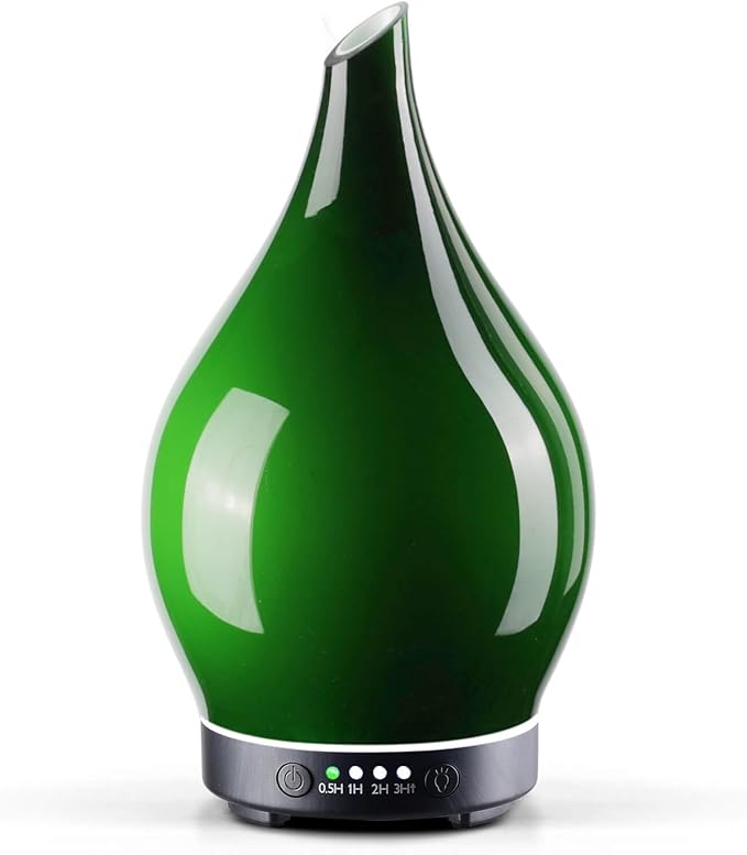 Porseme 150ml Essential Oil Diffuser Glass Color Changing Aroma Air Diffusers by Porseme