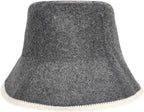 Wool Sauna Hat, Comfortable Soft Felt Wool Cap, Breathable Russian Banya Cap by Unknown