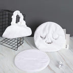 BLACKCROWN 3 Holes Towel Mask Reusable Face Towel Mask Cold Hot Compress Facial - Image 2