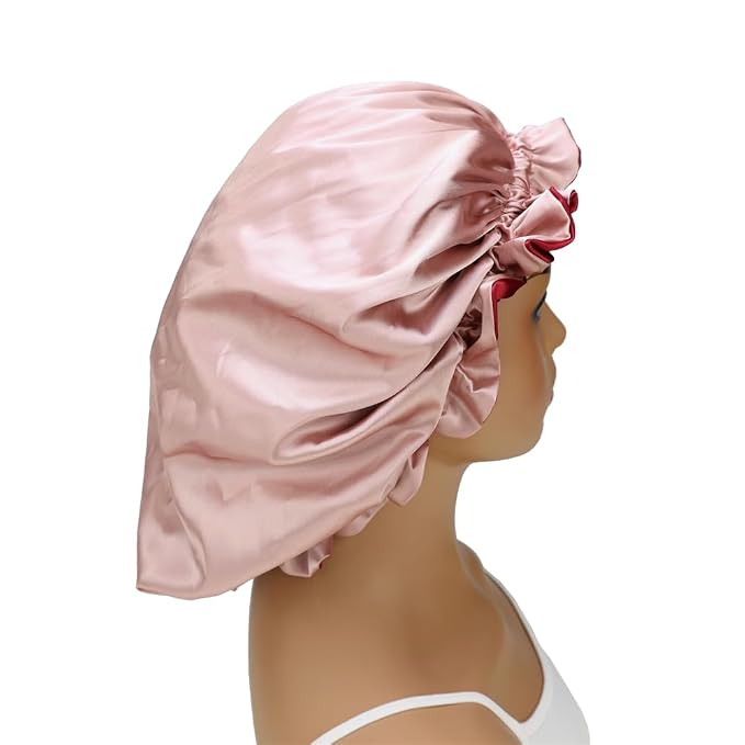 Adjustable Silk Satin Bonnet Hair Care Caps - Image 6