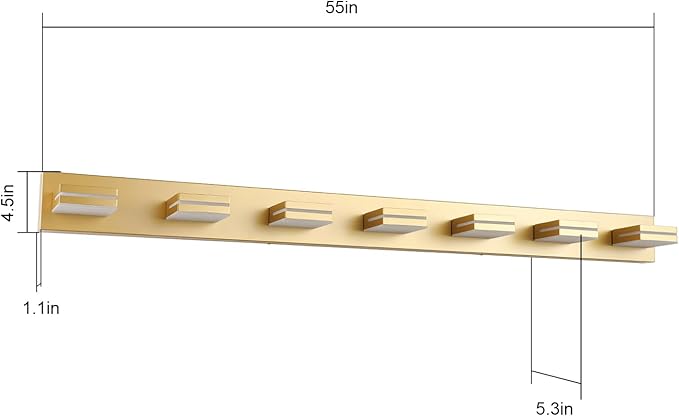SineRise LED Modern Bathroom Vanity Light Fixtures - Image 6