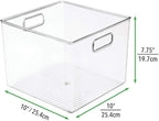 mDesign Plastic Modern Storage Organizer Bin Basket - Image 8
