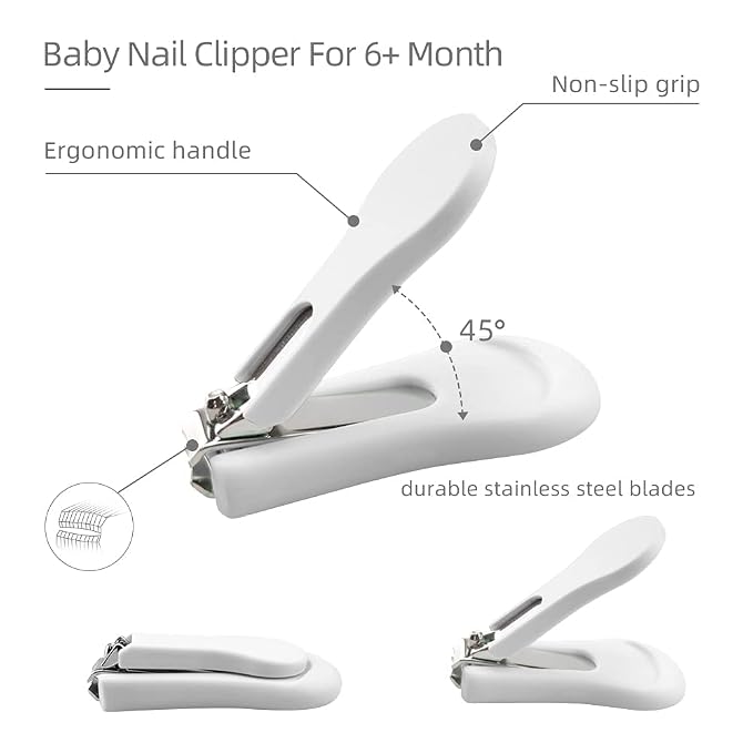 Baby Nail Clippers Set with Cute Case, Infant Fingernail and Toenail File Kit - Image 3