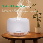 URPOWER 500ml Aromatherapy Essential Oil Diffuser Humidifier Room Decor Lighting - Image 6