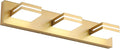SineRise LED Modern Bathroom Vanity Light Fixtures, Matte Gold Modern Acrylic by SINERISELIGHTING