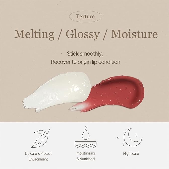 mixsoon Vegan Melting Lip Balm -Shea Butter Moisturizing and Softening Chapped - Image 5