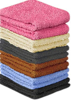 QUBA LINEN 100% Cotton Washcloth Set – Soft, Absorbent Face Towels by QUBA+LINEN
