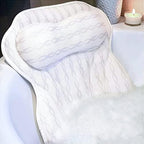 Luxury Ergonomic Bath Spa Tub Relax Pillow Cushion Headrest Neck Back Support - Image 7