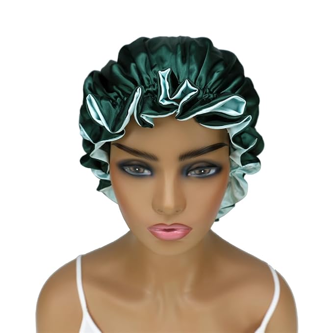Adjustable Silk Satin Bonnet Hair Care Caps - Image 5