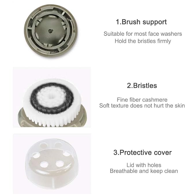 Facial Cleansing Brush Head Replacements Compatible - Image 6