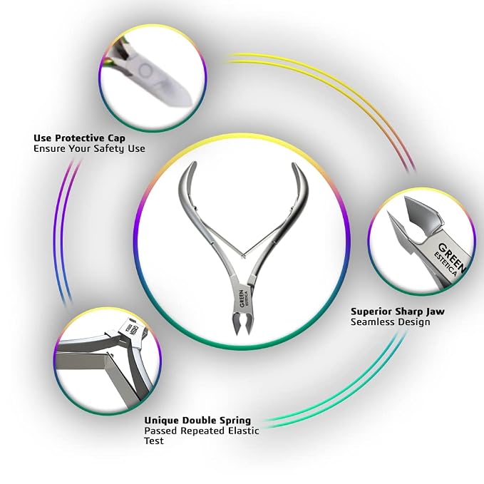 Professional Cuticle Trimmer Nail Cuticle Cutter Stainless Steel Cuticle Nippers - Image 5