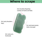Gua Sha Facial Tool Natural Jade Stone Massage Board Tools - Image 5