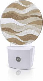 Night Lights Auto Sensor Brown Ocean Waves Night Light Abstract Mountain by Home+L6