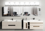 Tipace LED Modern Bathroom Vanity Light Fixtures, 7 Lights Chrome Vanity - Image 2