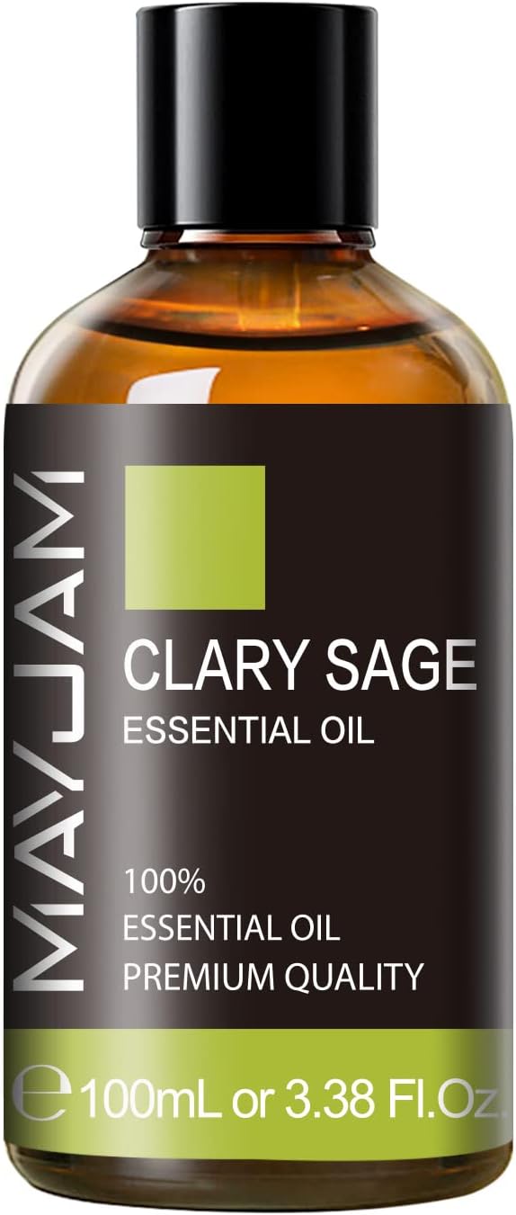 Clary Sage Essential Oil with Glass Dropper - Image 2