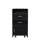 SSLine Modern Salon Station Black Floor Stand Styling Sation Wood Salon Cabinet - Image 5