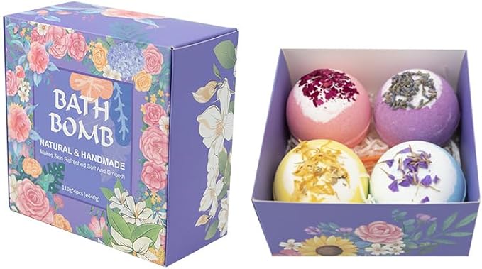 Bath Bombs for Women Relaxing-4 Natural and Organic Bath Bombs - Image 7