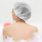6 Pcs Shower Caps, Waterproof Bath Caps Plastic Reusable Shower Caps Elastic - Image 6
