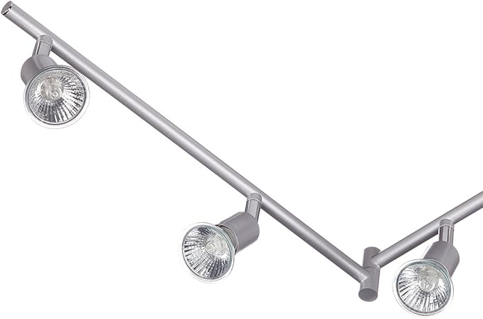 Globe Electric 59351 Payton 6-Light Foldable Track Lighting, Matte Silver - Image 4