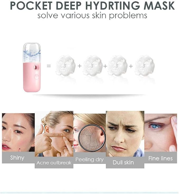 GIVERARE 2 Pack Nano Facial Steamer, Handy Mini Mister, USB Rechargeable Mist - Image 5
