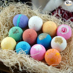 LifeAround2Angels Fun and Sweet Bath Bombs Gift Set 12 Pack Made in USA Fizzies by Lifearound2angels