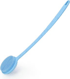 Silicone Back Scrubber for Shower, 17in Lengthen Long Handle Body Brush by -100SoftSilicone-