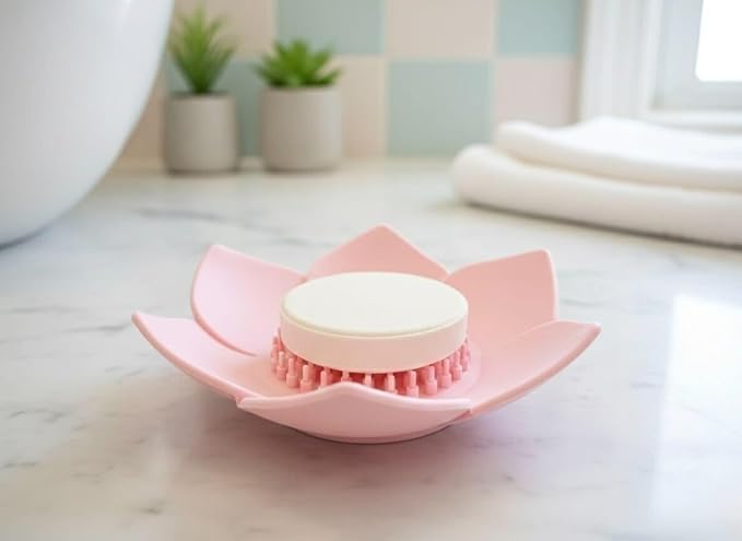 MESMOS Lotus Shower Steamer Trays, Silicone Soap Holder & Small Shower Steamer by MesmorizingMemoriesMoments