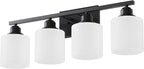 Sailstar Vanity Light Fixtures, Matte Black, Over Mirror, Modern Bathroom Light - Image 8