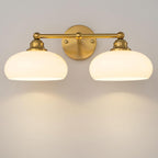 GoYeel Bathroom Light Fixtures Over Mirror, Vintage Gold Double Arm Vanity by GoYeelLighting