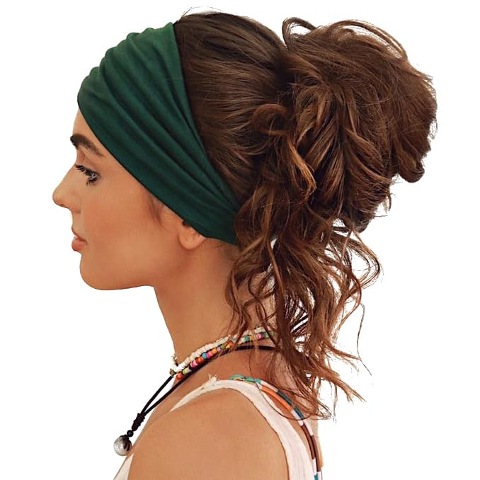 GiLi 2 Pack Wide Headbands for Women Boho African Knotted Non Slip Fashion Hair - Image 4