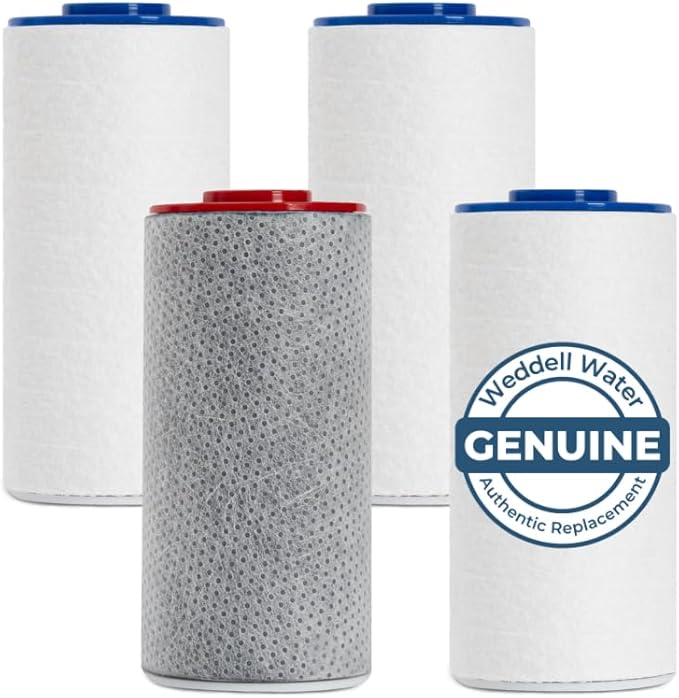 Weddell Duo Shower Filter Replacement Cartridges Full Set + Extra Filters by WEDDELL