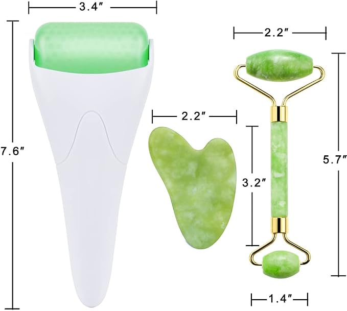 AECW 3-in-1 Natural Jade Roller and Gua Sha Set - Image 7
