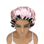 Adjustable Silk Satin Bonnet Hair Care Caps - Image 5
