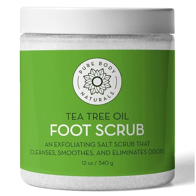 Pure Body Naturals Tea Tree Oil Foot Scrub, 12 ounces - Image 2