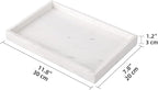 Marble Bathroom Vanity Tray, Natural Luxury Vanity Home Kitchen Bathroom Table - Image 4