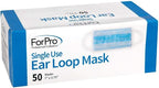 ForPro Professional Collection Single Use Ear Loop Mask, 3-Ply Disposable - Image 2