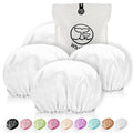 Shower Cap for Women Reusable Extra Large Shower Cap for Men Satin Double Layer by WhaleLife