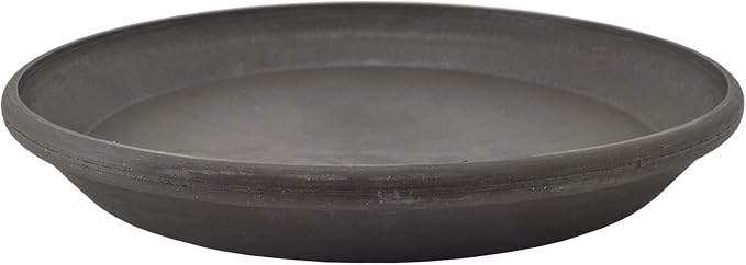 PSW Pot Collection AP35DC 14-inch Plastic/Stone/Wood Composite Plant Saucer by PSW