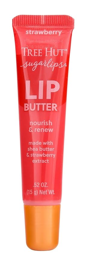 Tree Hut Strawberry Sugarlips Lip Butter, Hydrating Lip Care by TreeHut