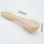 Wooden Facial Cleansing Brush Natural Bristles Wood Handle Wash Clean Exfoliate - Image 3